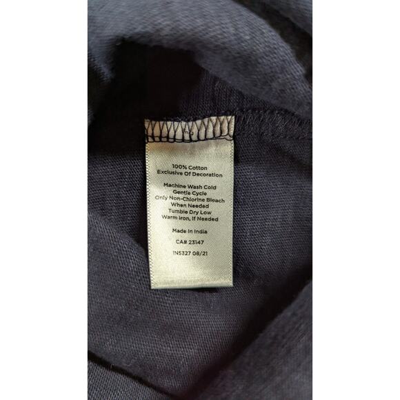 Talbots Women Dress Petite MP NWT Navy Knit Aline Scoop Neck Embroidered Cuffs - Picture 5 of 7